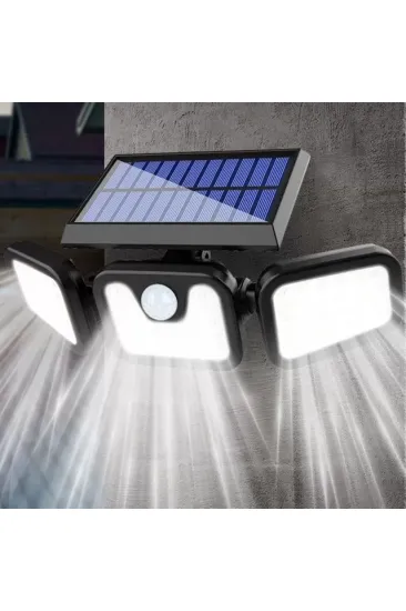 Powermaster Mx-w771a Sensörlü 3 Modlu 74 Ledli Solar Aydınlatmalı Duvar Lambası Powermaster Mx-w771a Sensörlü 3 Modlu 74 Ledli Solar Aydınlatmalı Duvar Lambası