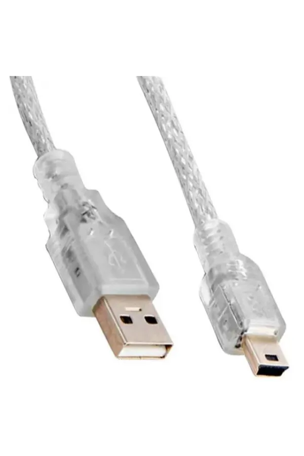 S-link Sl-uk55 Usb 2.0 Şeffaf Usb Mini 5 Pin Kablo 5 Metre S-link Sl-uk55 Usb 2.0 Şeffaf Usb Mini 5 Pin Kablo 5 Metre