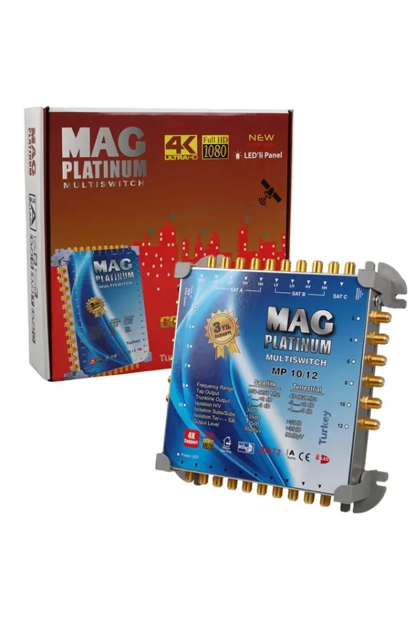 10*12 Sonlu/kaskatlı Swıtchlı Uydu Santrali Mag Platınum 10*12 Sonlu/kaskatlı Swıtchlı Uydu Santrali Mag Platınum