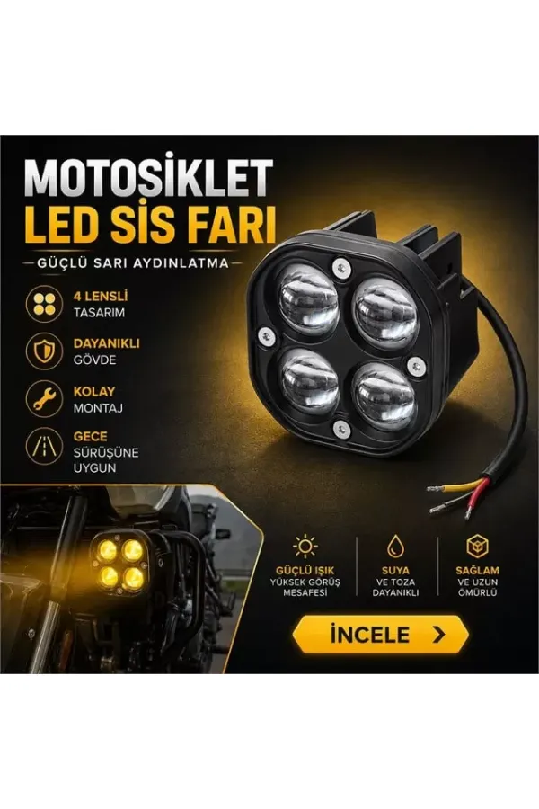 Powermaster Pm-22740 45w Motosiklet Sis Lambası Powermaster Pm-22740 45w Motosiklet Sis Lambası