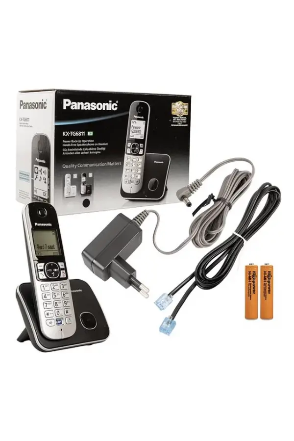Panasonic Kx-tg6811 Dect Telsiz Telefon Siyah Panasonic Kx-tg6811 Dect Telsiz Telefon Siyah