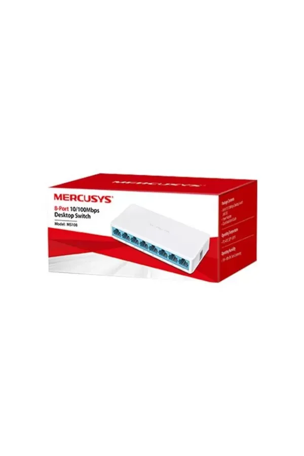 Tp-link Mercusys Ms108 10/100 Mbps 8 Port Ethernet Switch