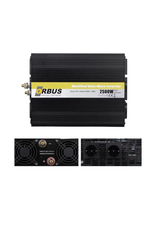 Orbus Ms12-2500 12 Volt 2500 Watt Modified Sinus İnverter Orbus Ms12-2500 12 Volt 2500 Watt Modified Sinus İnverter