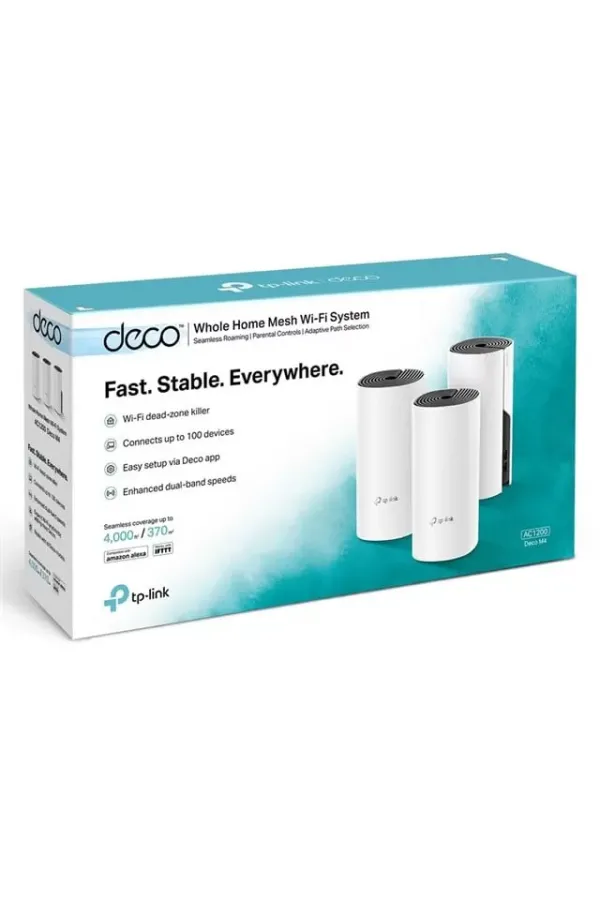 Tp-lınk Deco M4 1200mbps Tüm Evi Kapsayan 3lü Mesh Wı-fı Sistemi