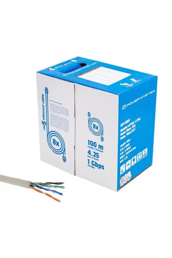 Powermaster Cat5 100 Metre Ethernet Network Kablosu