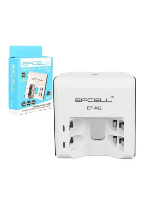 Efcell M2 Aa/aaa 2'li Pil Şarj Cihazı Efcell M2 Aa/aaa 2'li Pil Şarj Cihazı