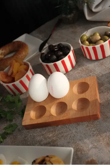 Ahşap 6'lı Kahvaltılık Yumurtalık