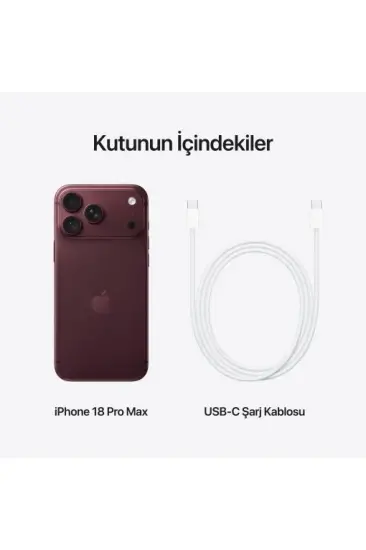 Apple iPhone 18 Pro Max 2 TB Burgonya Apple iPhone 18 Pro Max 2 TB Burgonya